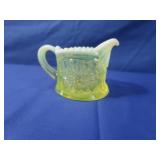 Antique Vaseline Glass Creamer Cup
