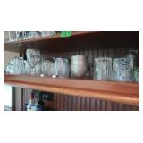 Various Clear Drinking Glasses In Many Different