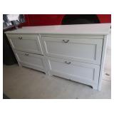 White 4 Drawer Dresser-32x17x67"H