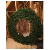 Lg 61" Rd. Christmas Wreath w/Lights(not tested)