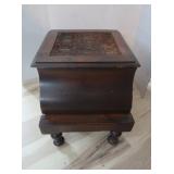 Antique Wooden Potty Chair 16x15x15" Hinged Lid