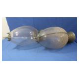 2 Vintage 21" Lights(1 cracked)