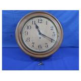 8 Day Spring Tie POLAR Hanging Wall Clock w/ Key