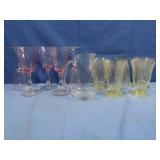 Various Wine Glasses,Depression Glasses