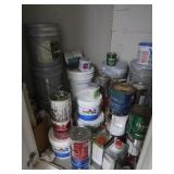 Lg Assortment of Partial Cans&Buckets of Paint