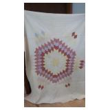 Vintage Hand-stitched Quilt-84x72"