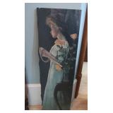 Hanging Slate Vin. Painting 10x30"