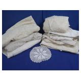 Large Lot of White Cloth Linens-various sizes