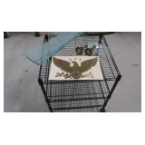 Misc Glass Shelves,A3 Tier Antique Metal  3 Tier