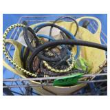 Metal MilkCrate,Bungee Cords,14 Strand Thin Green