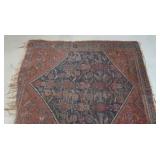 Antique Hand Knotted Oriental Rug 56"x44"