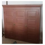 Cabinet w/3 Doors,3 Shelves-54x15x59"H
