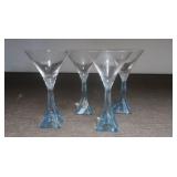 4 Bombay Sapphire Champagne Glasses