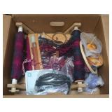 Weaving Loom&Supplies w/Instruction Book,Sm.
