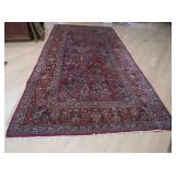 Hand Knotted Persian Sarouk Rug w/padding