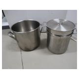 All CLAD & other Stock Pot-1 w/inside strainer&Lid