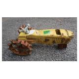 Antique Nelson Rain Train Cast Iron Tractor