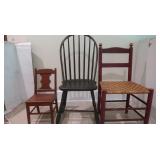 3 Chairs-1 Child,1  Wicker