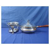 10" Pyrex Baking Dish With Holder&Warmer Stand