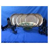 12-12" Serving Trays & 1-12" Bowl inc. Several