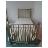 Brass Framed Bed incl Box Springs&Mattreee