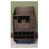 Vtg Bar Organizer w/ Utility Drawers 24x48x12",
