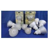 12 Various Sized Flood Lights(2 NIB)