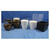 Assortment Of Flower Pots Of Various Sizes