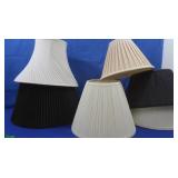 6 Lg Black&White Lamp Shades