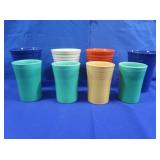 Vintage Fiestaware-8 Glasses,Various Sizes