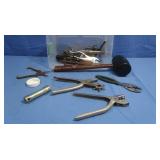 Rubber Mallet,Leather PUnch,Pliers&more