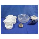 Dansk Custard Dishes,Bird Sugar Bowl,Mini Teapot