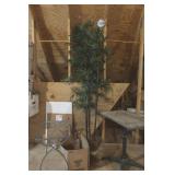 Artificial Trees,Wooden Table(24x17x26"),Flower