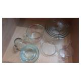Various Glass Mixing Bowls,Large Pyrex Measuring