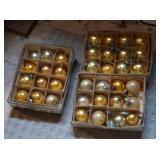 36 Gold Christmas Tree Bulbs