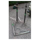 3 Fireplace Stands-27"&17"
