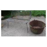 Metal Bench-45x17x29"&Antique Cast Iron