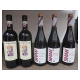 5 Sealed Bottles of Wine incl. Charles Show 2017