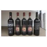 5 Sealed Bottles Wine-Luiano