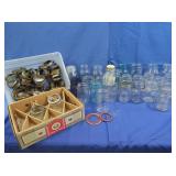 Variety of Canning Jars incl. Rings