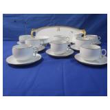 Royal Albert Gold Colored Rimmed Saucers(