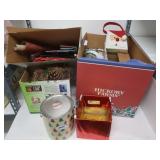 M&M Christmas Tin,Pine Cones,Variety of Gift Bags