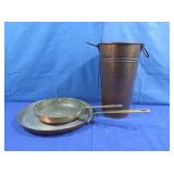 Brass Umbrella Stand/vase, "Bazar Francais"