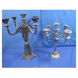 2 Vintage 5 Candle Candelabras