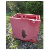 Tractor Rear Weight Box(16x24x25"H)