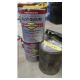 New 1 gal. Rustoleum Regal Red&partial 3/4 gal.