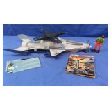 Vintage GI Joe'X-Wing Chopper'w/Driver/Prod.