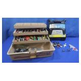 Lg lot Micro Machines in Tacklebox,Micro Machines