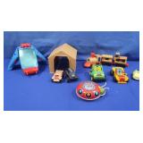 1972 Mattel Wooden Train,1986 Tonka GoBots Space