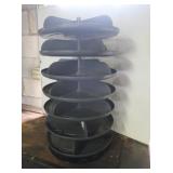 Plastic 7-Tray Revolving Bins-30"
